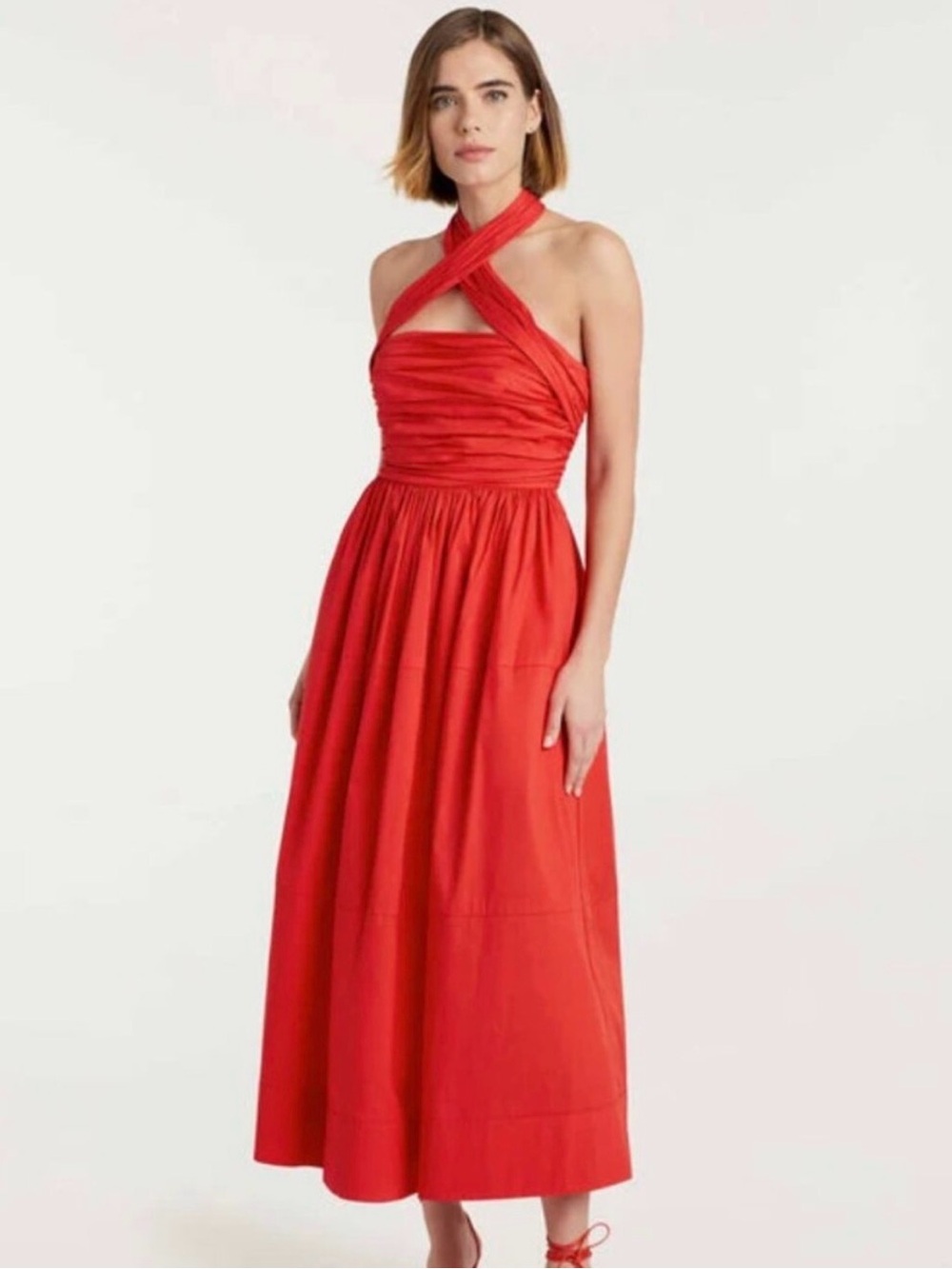 Cinq a Sept Taylen Poplin Midi Dress
